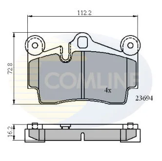 Comline - Гальмівні колодки до дисків COMLINE CBP01316