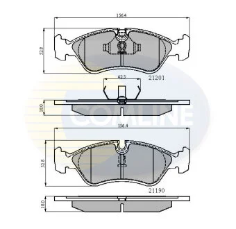 Comline - Гальмівні колодки до дисків COMLINE CBP0150