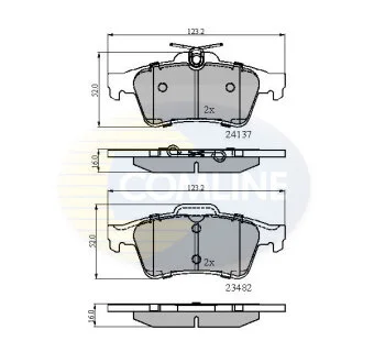 Comline - Гальмівні колодки до дисків COMLINE CBP01599
