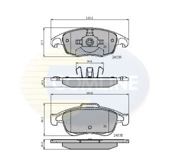 Comline - Гальмівні колодки до дисків COMLINE CBP01719