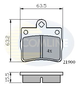 Comline - Гальмівні колодки до дисків COMLINE CBP0220