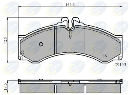 Comline - Гальмівні колодки до дисків COMLINE CBP0271