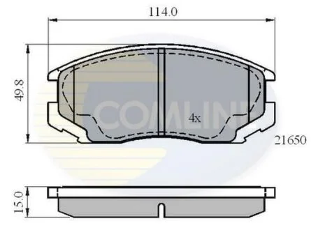 Comline - Гальмівні колодки до дисків COMLINE CBP0415