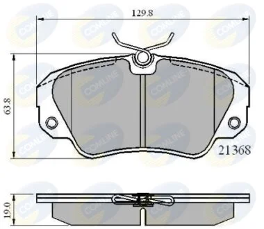 Comline - Гальмівні колодки до дисків COMLINE CBP0493