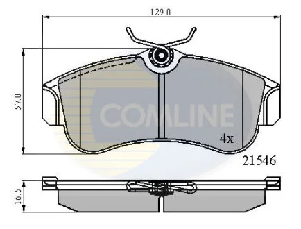 Comline - Гальмівні колодки до дисків COMLINE CBP0566
