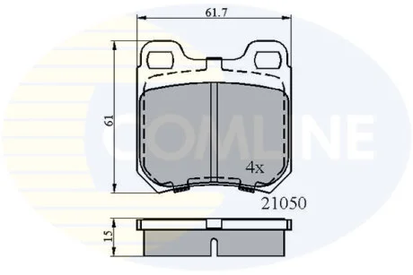 Comline - Гальмівні колодки до дисків COMLINE CBP0741