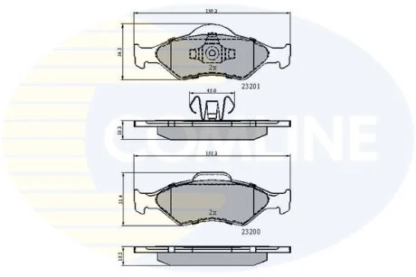 Comline - Гальмівні колодки до дисків COMLINE CBP0899