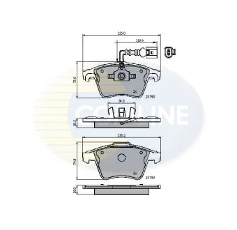 Comline - Гальмівні колодки до дисків COMLINE CBP11311