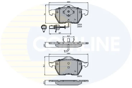 Comline - Гальмівні колодки до дисків COMLINE CBP11542