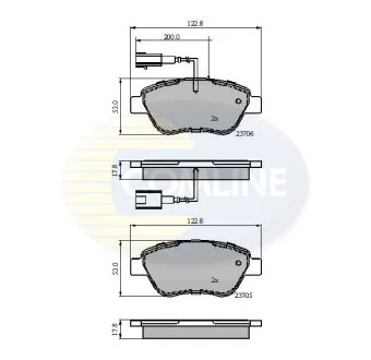 Comline - Гальмівні колодки до дисків COMLINE CBP12047