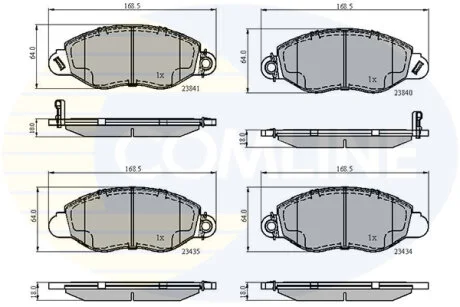 Comline - Гальмівні колодки до дисків COMLINE CBP31107