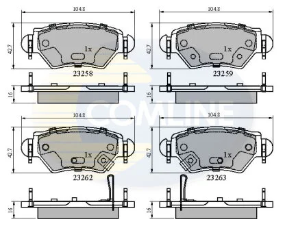 Comline - Гальмівні колодки до дисків COMLINE CBP31504