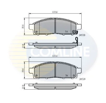 Comline - Гальмівні колодки до дисків COMLINE CBP31584