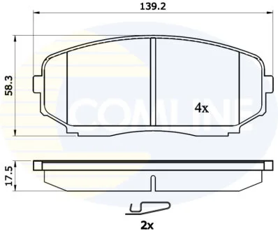 Comline - Гальмівні колодки до дисків COMLINE CBP31724