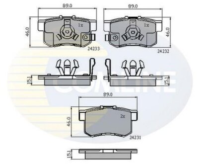 - Гальмівні колодки до дисків COMLINE CBP31736