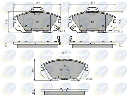 Comline - Гальмівні колодки до дисків COMLINE CBP31788