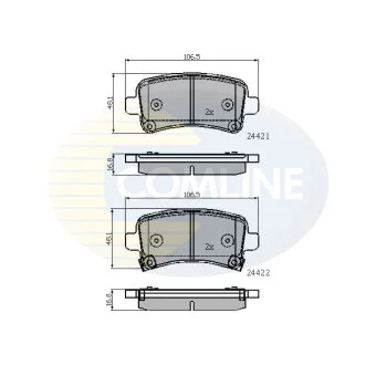 Comline - Гальмівні колодки до дисків COMLINE CBP31795
