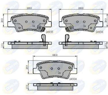 Comline - Гальмівні колодки до дисків COMLINE CBP32023