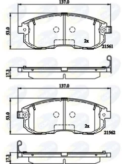 Comline - Гальмівні колодки до дисків COMLINE CBP32202