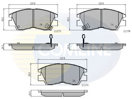 Comline - Гальмівні колодки до дисків COMLINE CBP3295
