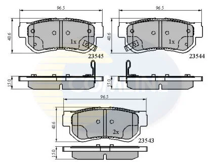 Comline - Гальмівні колодки до дисків COMLINE CBP3935
