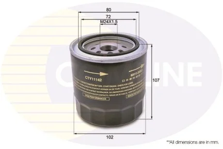 Comline - Фільтр оливи (аналогWL7235/OC294) COMLINE CTY11142