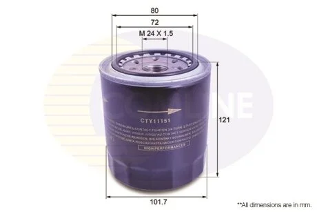 Comline - Фільтр оливи (аналогWL7175/OC275) COMLINE CTY11151