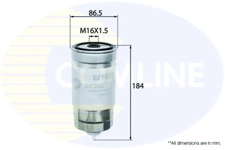 Comline - Фільтр палива (аналогWF8056/KC69) COMLINE EFF037