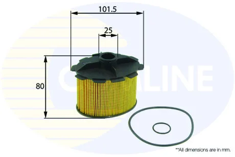 Comline - Фільтр палива (аналогWF8177/KX84D) COMLINE EFF071