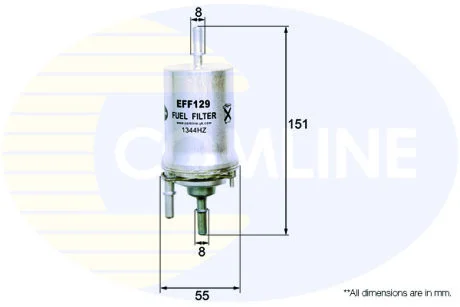 Comline - Фільтр палива (аналогWF8311/KL156/1) COMLINE EFF129