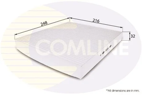 Comline - Фільтр салону (аналогWP9036/LA120) COMLINE EKF122
