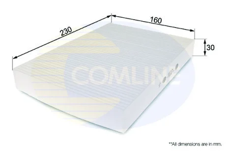 Comline - Фільтр салону (аналогWP6928/LA87) COMLINE EKF124