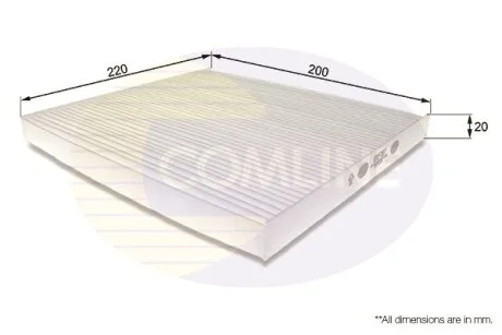 Comline - Фільтр салону (аналогWP9136/LA157) COMLINE EKF187