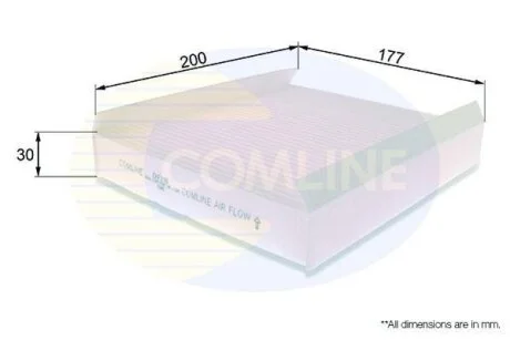 Comline - Фільтр салону (аналогWP9320) COMLINE EKF198