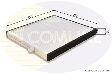 Comline - Фільтр салону (аналогWP9254/LA361) COMLINE EKF202