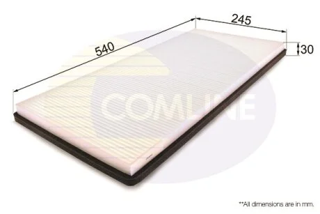 Comline - Фільтр салону (аналогWP9326/LAK62) COMLINE EKF254