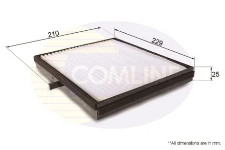 Comline - Фільтр салону (аналогWP9238/LA362) COMLINE EKF256