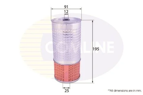 Comline - Фільтр оливи (аналогWL7001/OX78D) COMLINE EOF129