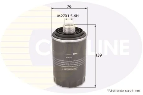 Comline - Фільтр оливи (аналогWL7466/OC456) COMLINE EOF227