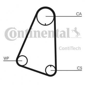 Комплект ремня грм + Помпа Contitech CT633WP1