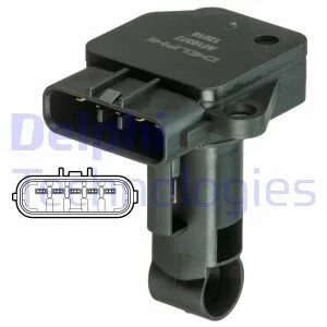 Датчик масової витрати повітря Delphi AF10377-12B1