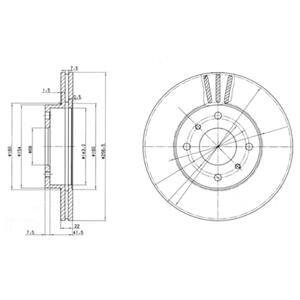 Диск гальмівний Delphi BG2567