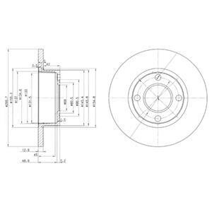 Диск гальмівний Delphi BG2752