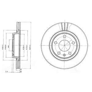 Фото диск гальмівний Delphi BG3198 Диск гальмівний Delphi BG3198