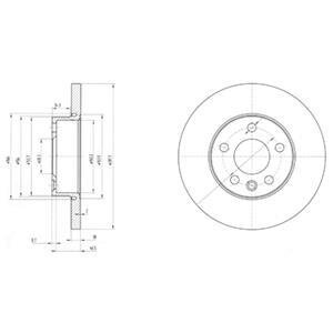 Фото диск гальмівний Delphi BG3415 Диск гальмівний Delphi BG3415