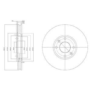 Диск гальмівний Delphi BG3622