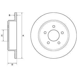 Фото тормозний диск Delphi BG3739 Тормозний диск Delphi BG3739