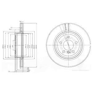 Диск гальмівний Delphi BG3938