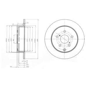 Фото диск гальмівний Delphi BG4051 Диск гальмівний Delphi BG4051
