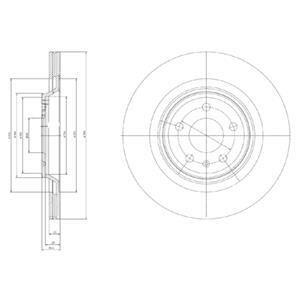 Фото диск гальмівний Delphi BG4078 Диск гальмівний Delphi BG4078